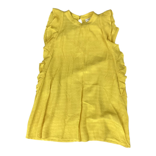 Blouse Sleeveless By Maeve In Yellow, Size:Xs