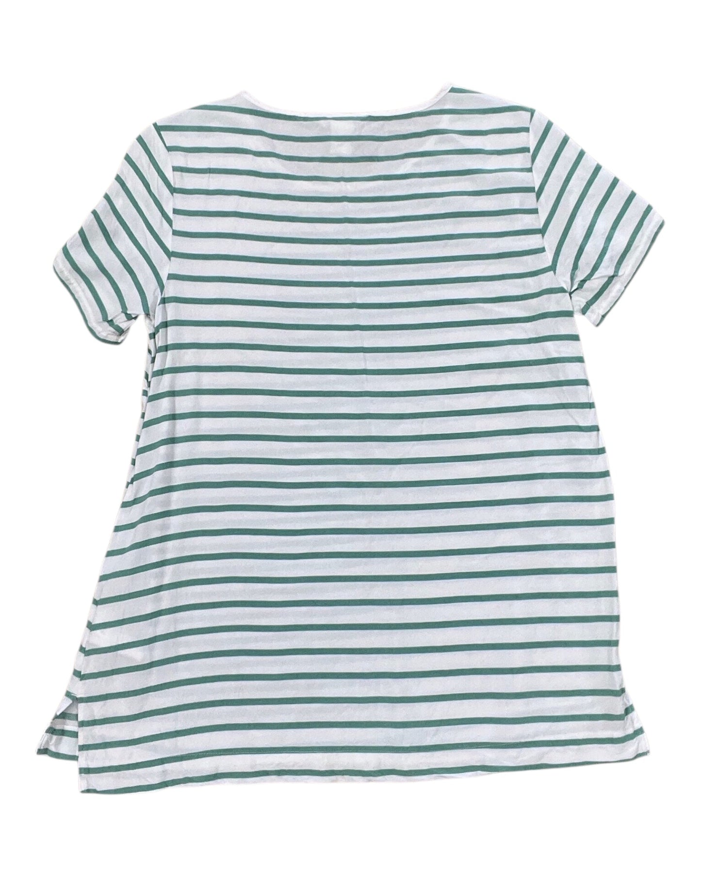 Top Ss By H&M In Green & White, Size:S