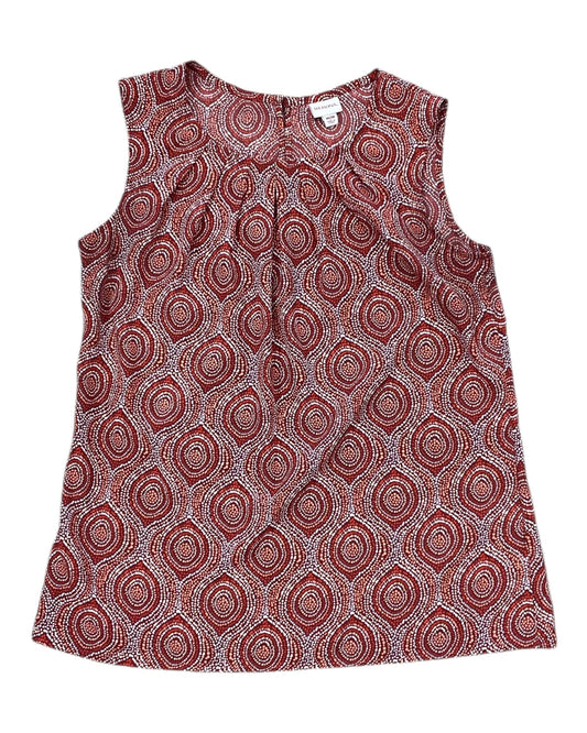 Top Sleeveless By Merona In Orange, Size:M
