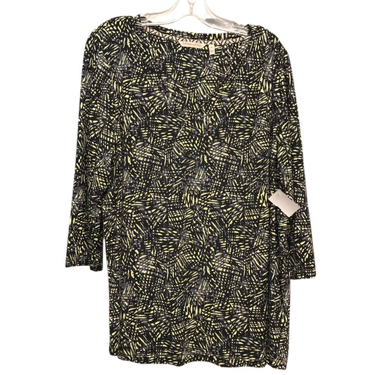 Top Ls By Soft Surroundings In Black & Yellow, Size:Xl