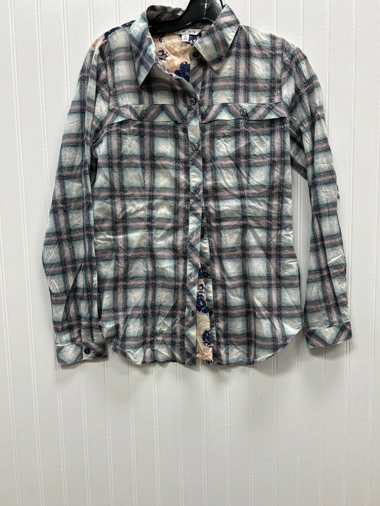 Top Ls By Cabi In Plaid Pattern, Size:S