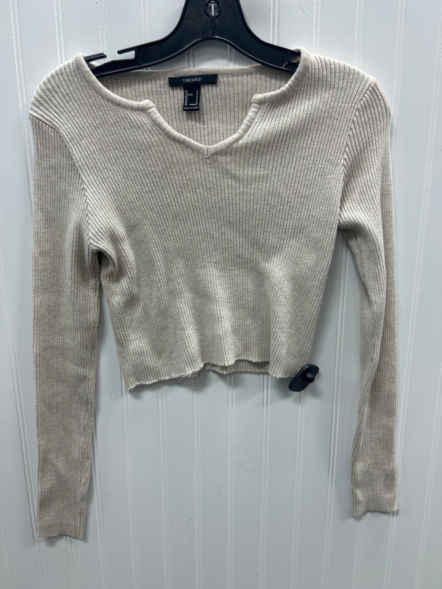 Top Ls By Forever 21 In Cream, Size:S
