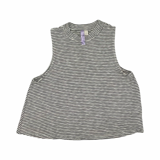 Top Sleeveless By Alya In Black & Cream, Size:L