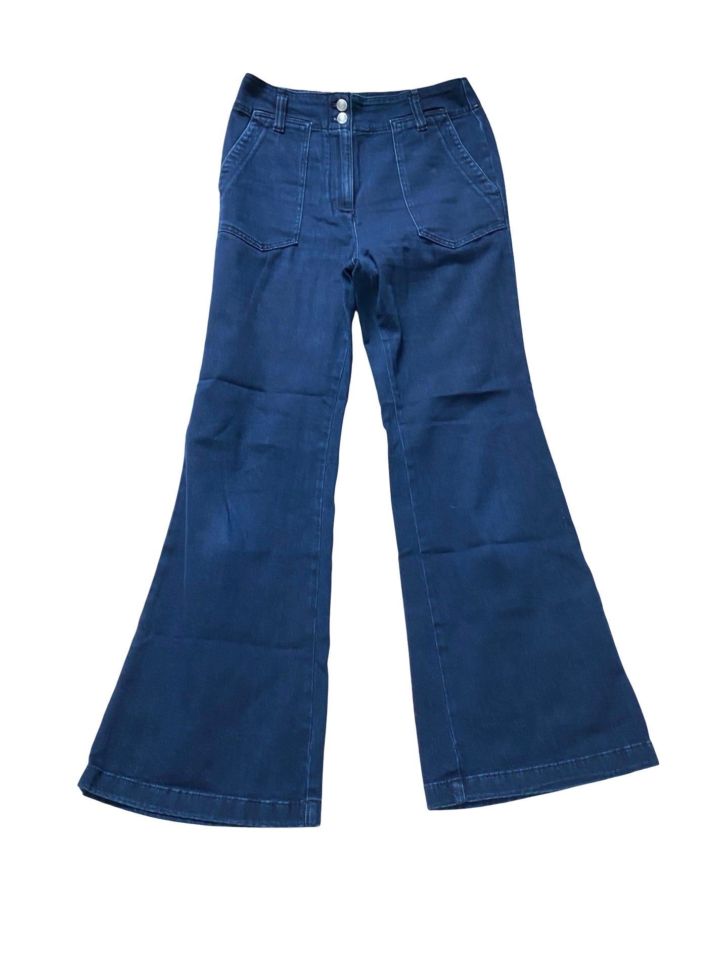 Jeans Wide Leg By Maeve In Blue Denim, Size:8