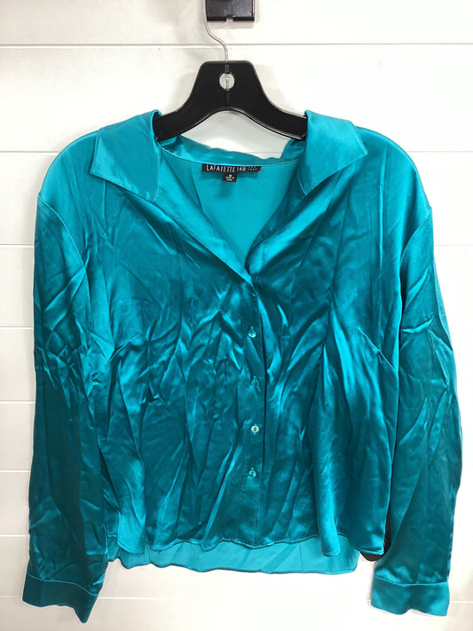 Top Ls Designer By Lafayette 148 In Blue, Size:16