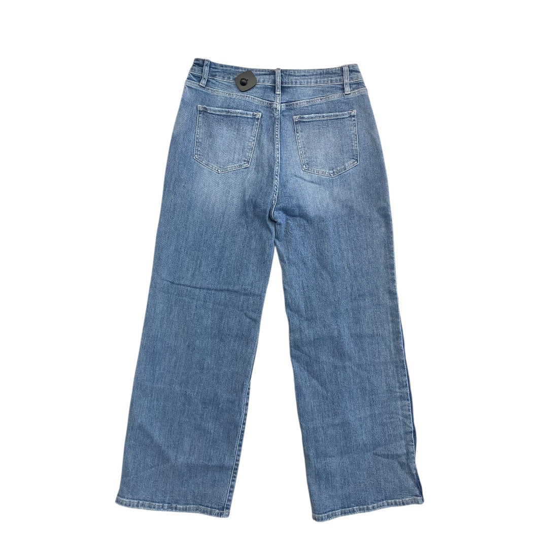 Jeans Wide Leg By Anniewear In Blue Denim, Size:Xl
