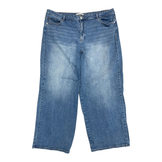 Jeans Wide Leg By Eloquii In Blue Denim, Size:22