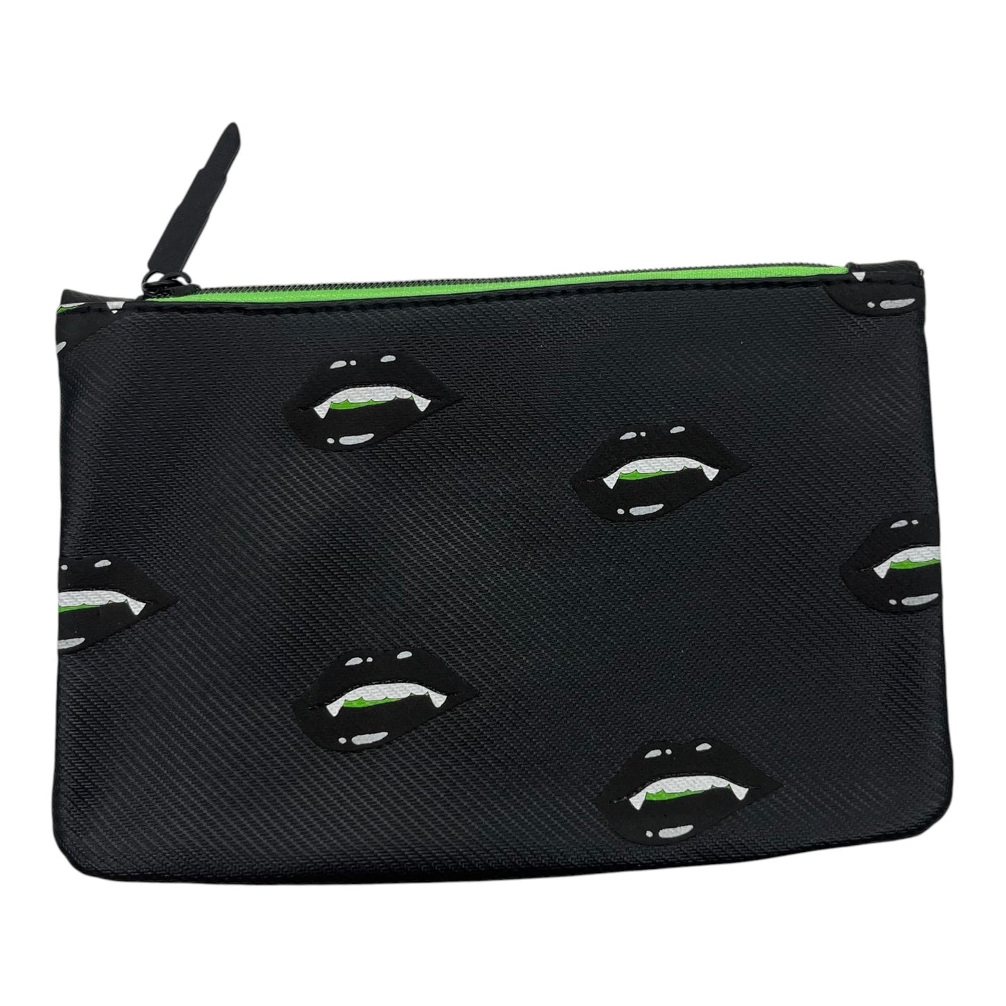 Makeup Bag By Ipsy In Black & Green, Size:Small
