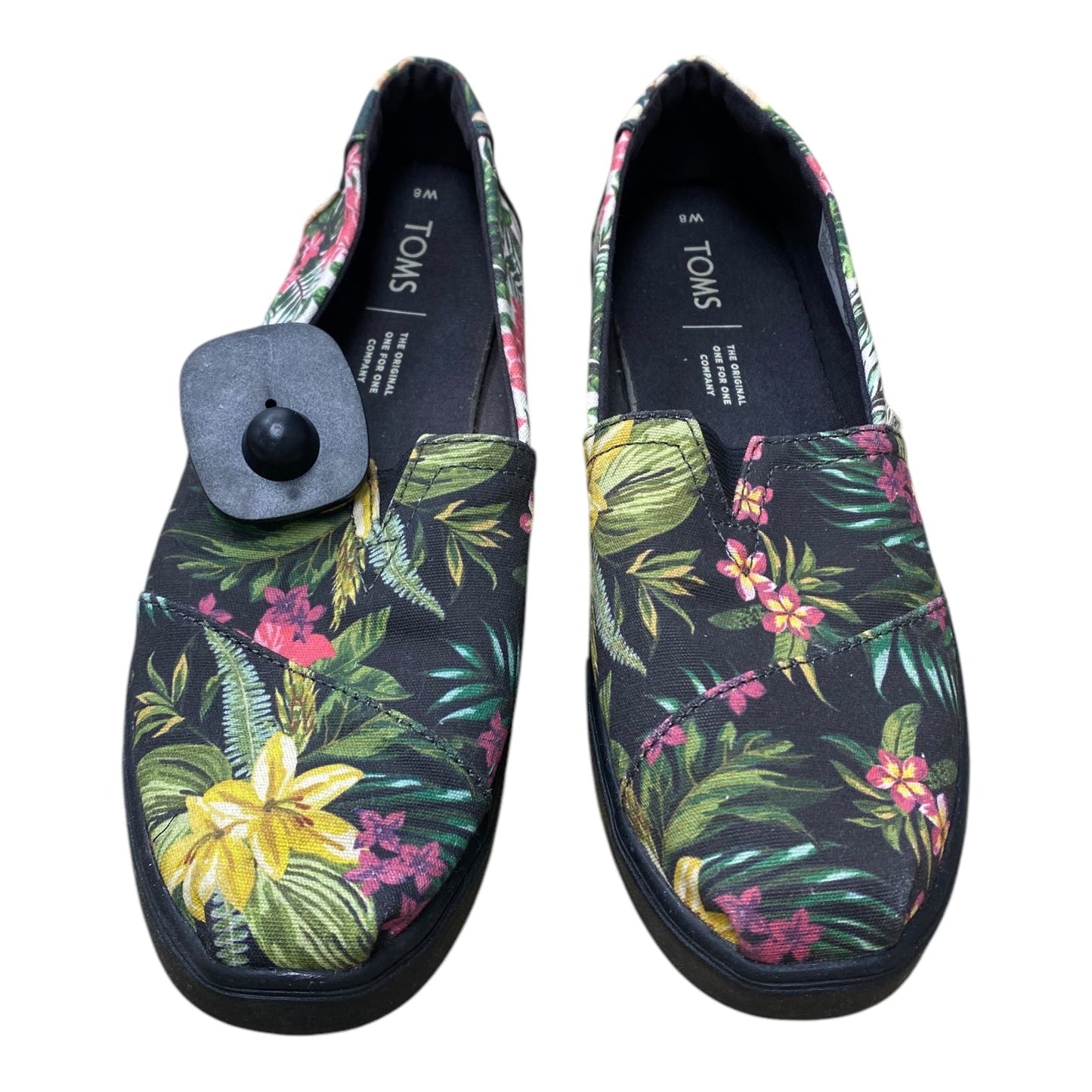 Shoes Flats By Toms In Floral Print, Size:8