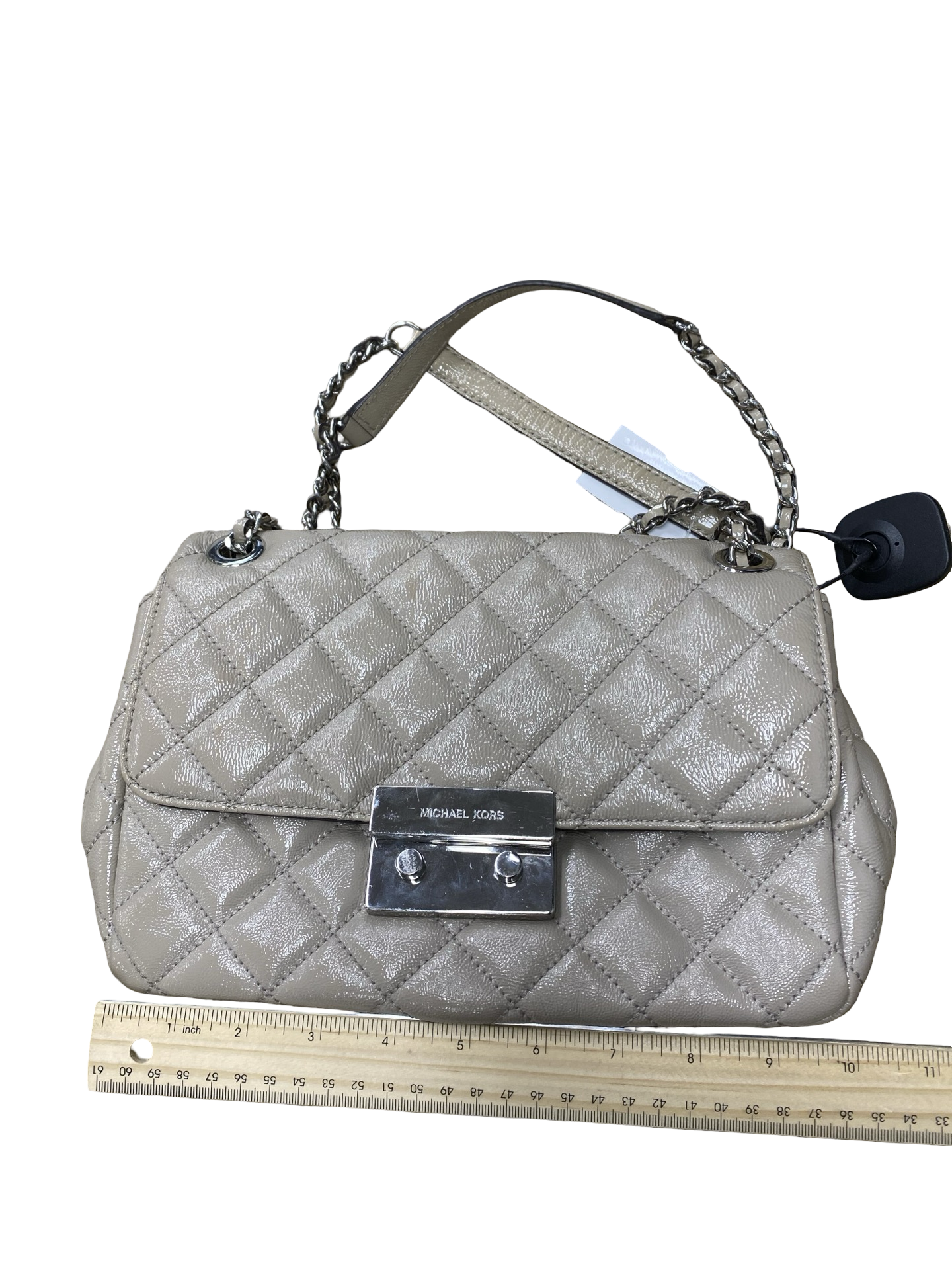 Handbag Designer By Michael Kors In Beige, Size:Medium