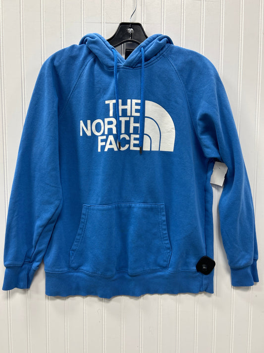 Athletic Sweatshirt Hoodie By The North Face In Blue, Size:M
