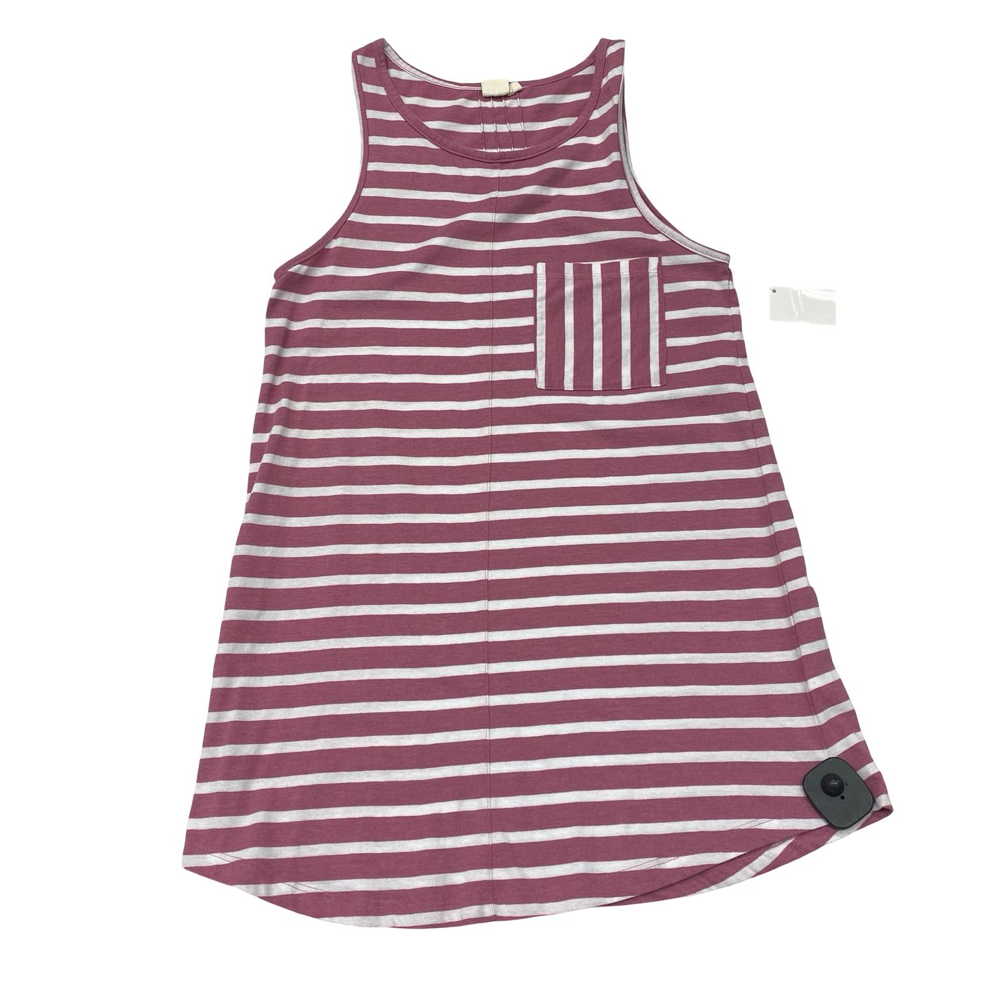 Top Sleeveless By LAGACI - In Pink & White, Size:S