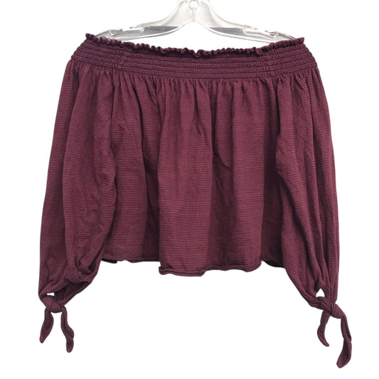 Top 3/4 Sleeve By We The Free In Striped Pattern, Size:S