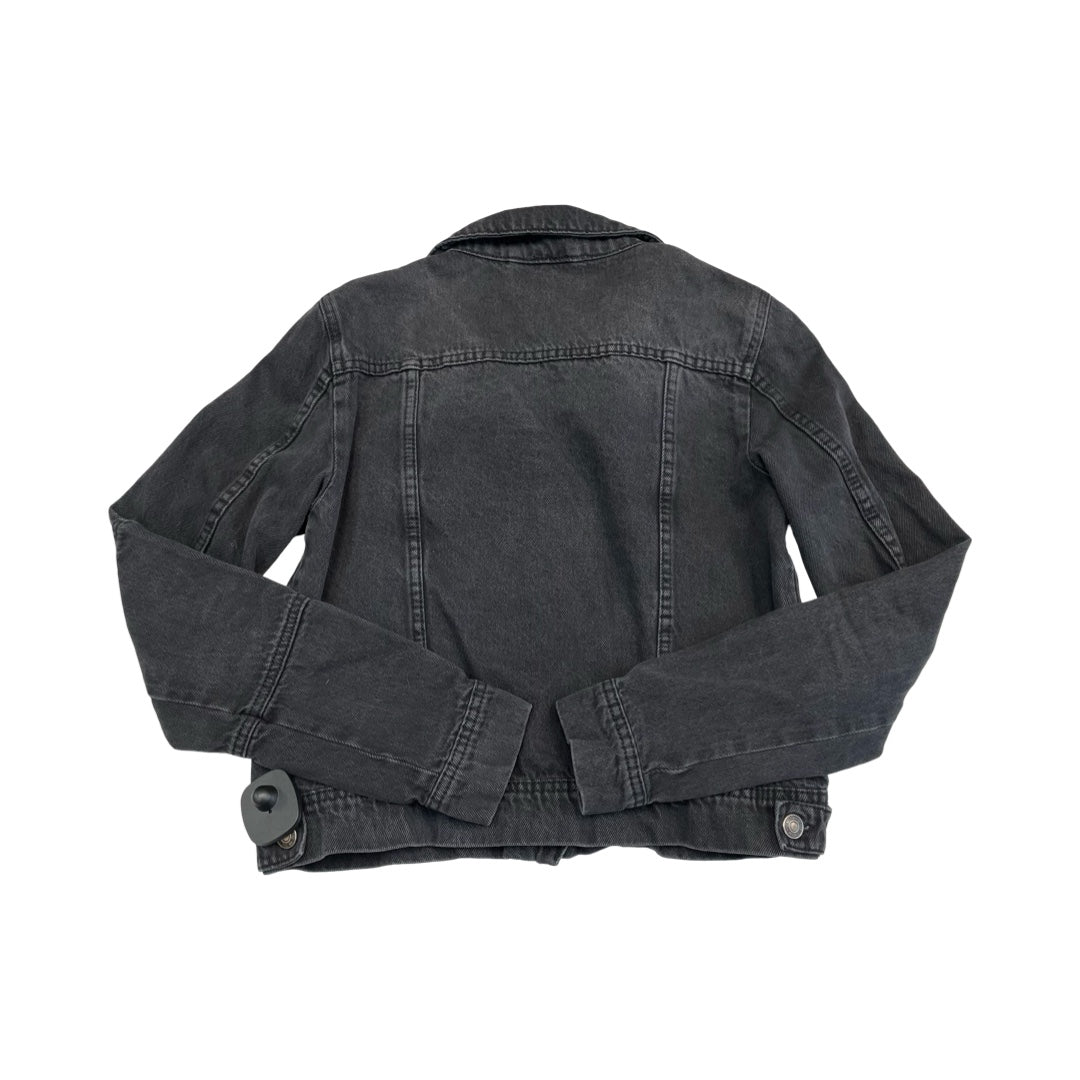 Jacket Denim By Free People In Black Denim, Size:Xs
