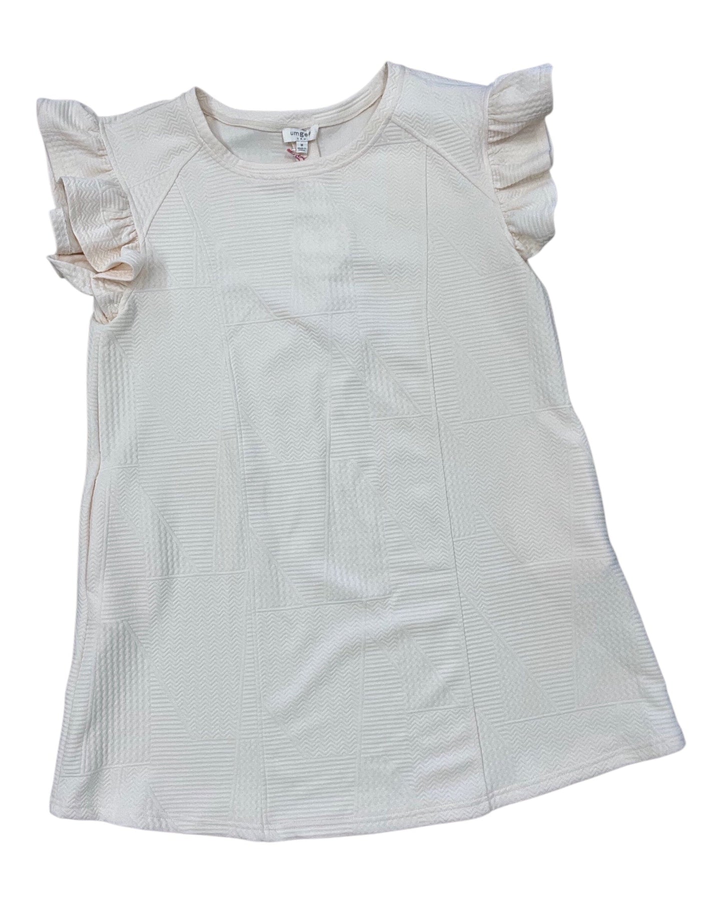Dress Casual Short By Umgee In Cream, Size:M