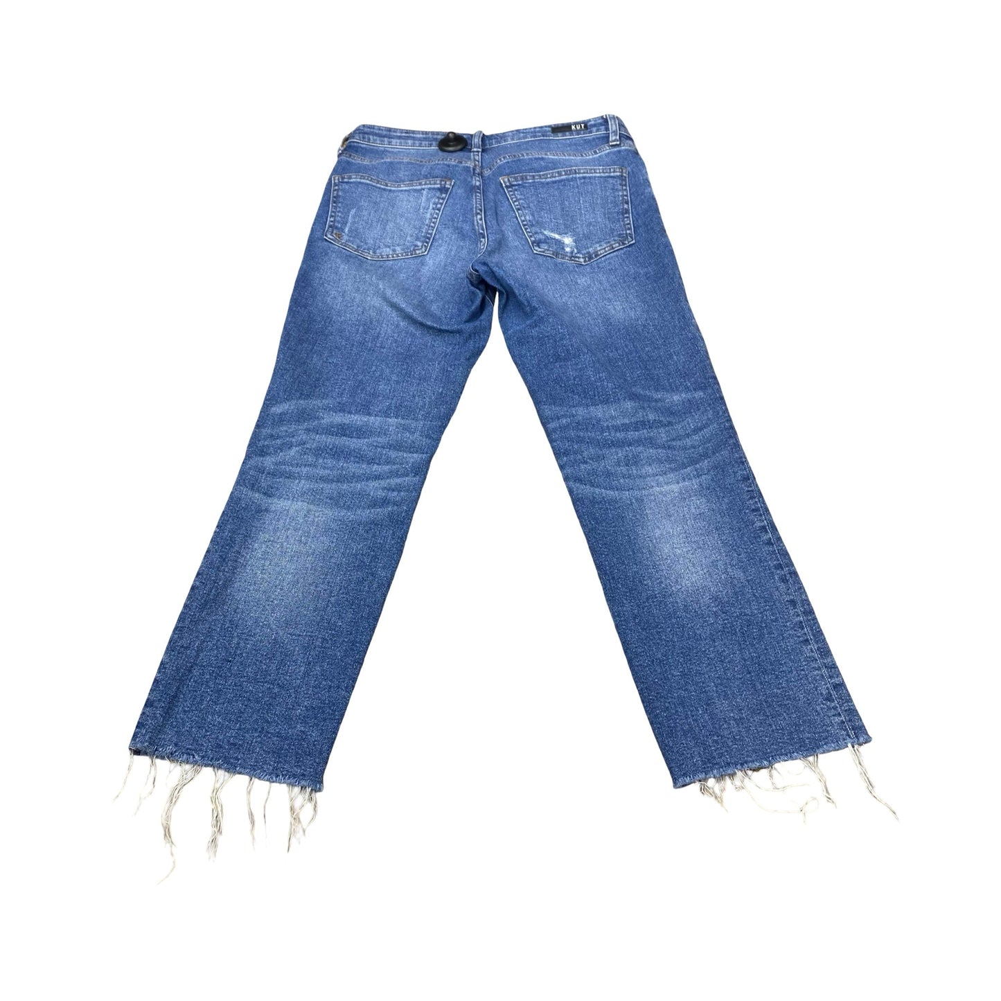 Jeans Straight By Kut In Blue Denim, Size:6