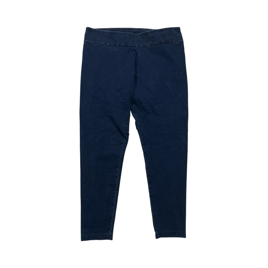 Pants Cropped By Pure Jill In Blue Denim, Size:L