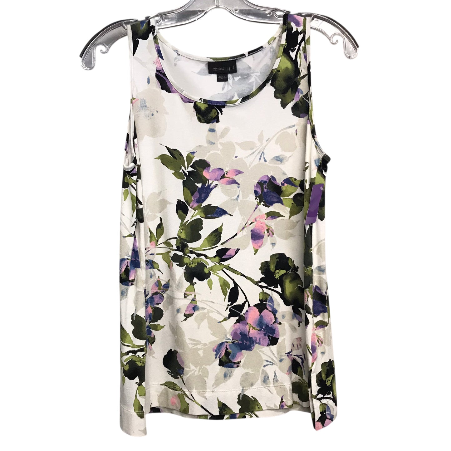 Top Sleeveless By J. Jill In Floral Print, Size:Xs