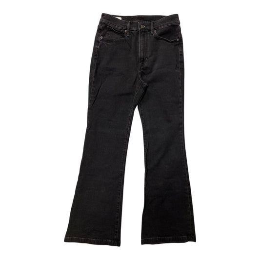Jeans Wide Leg By Gap In Black Denim, Size:6