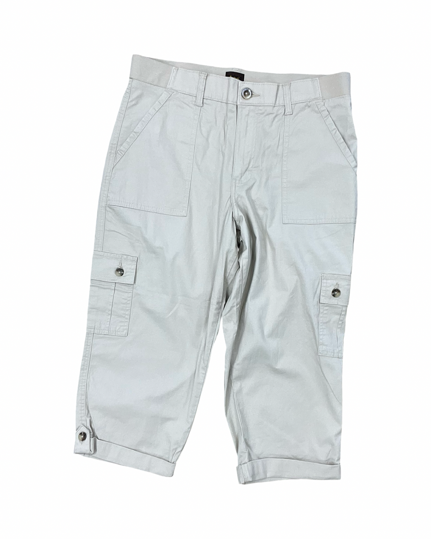 Pants Cropped By Lee In Tan, Size:12