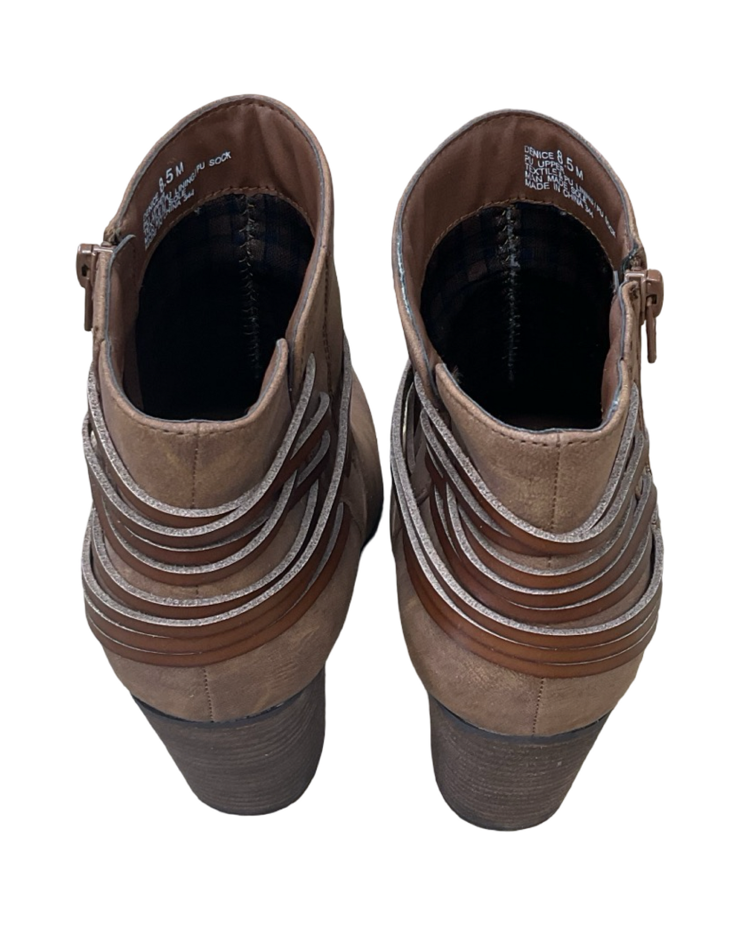 Boots Ankle Heels By Madden Girl In Brown, Size:8.5