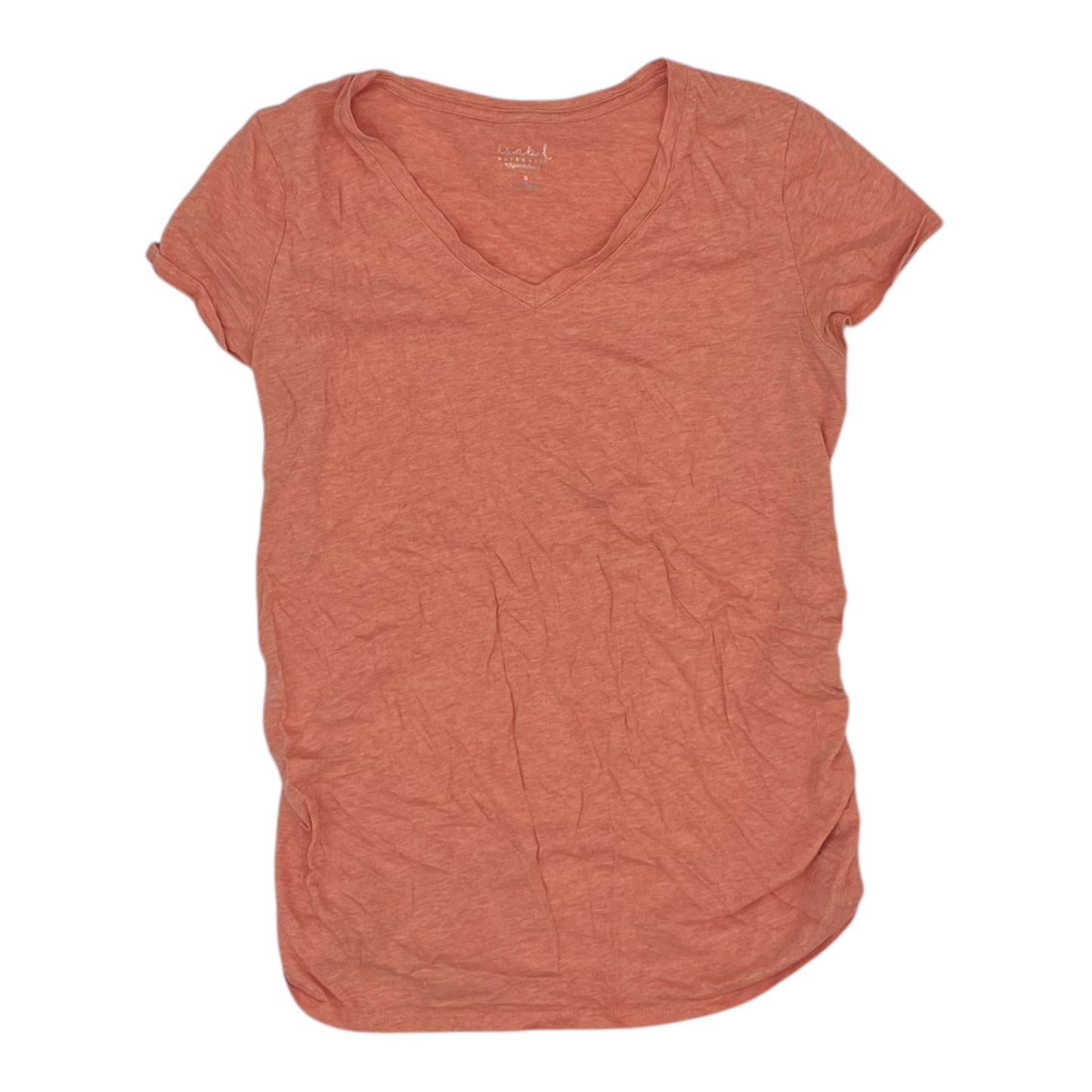 Mat Top Ss By Isabel Maternity In Orange, Size:S