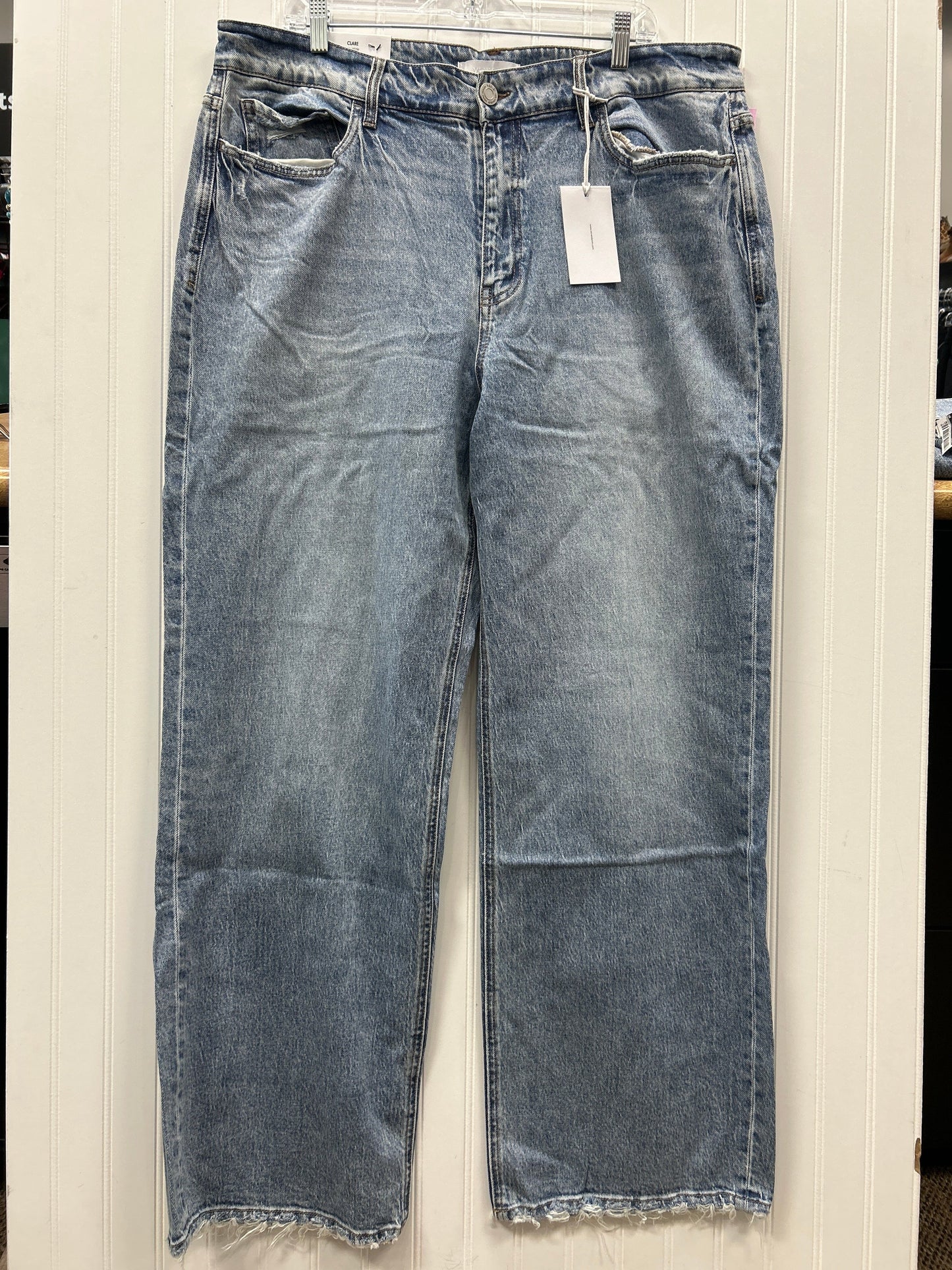 Jeans Wide Leg By Vervet In Blue Denim, Size:20 NWT