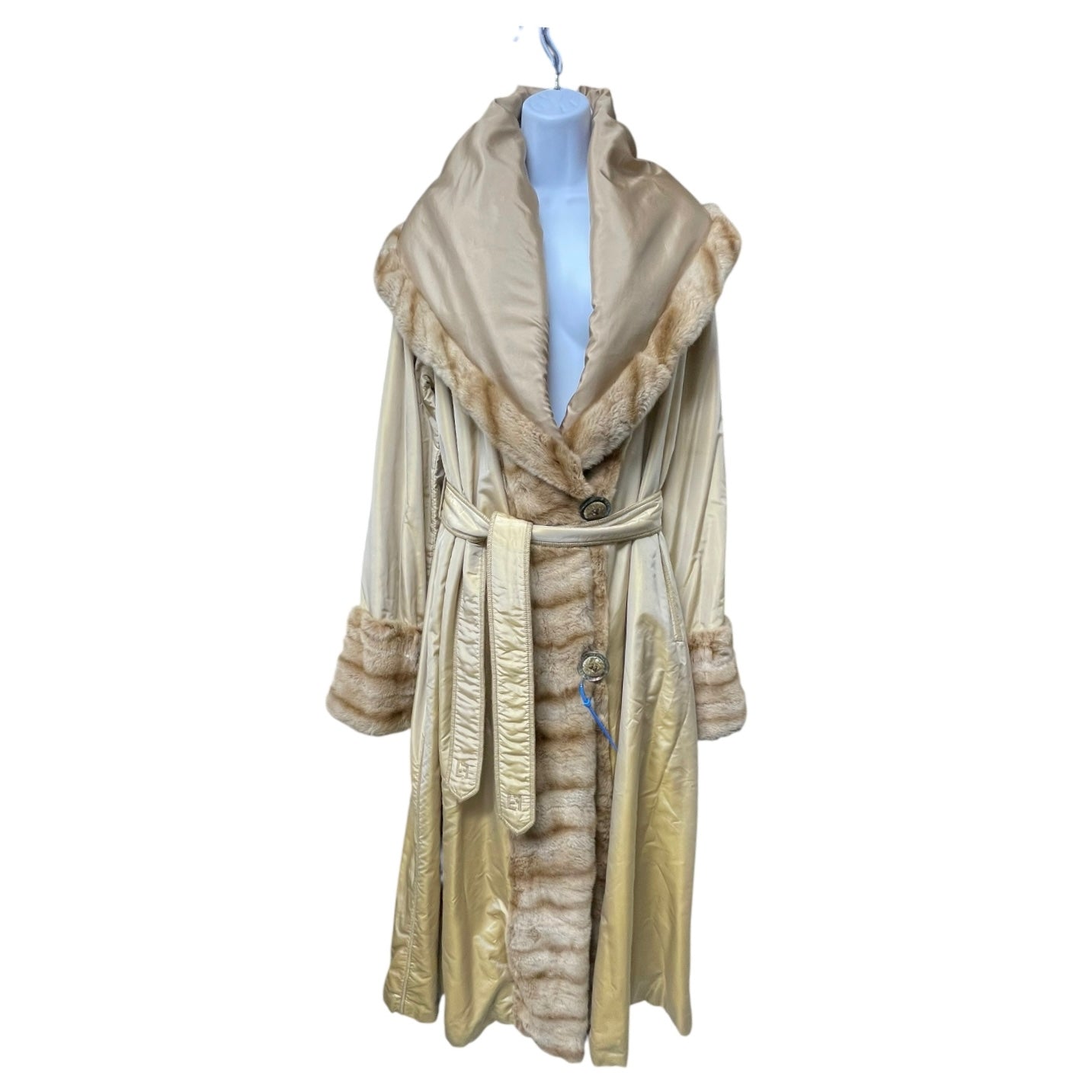 Reversible Coat Luxury Designer By Fendi In Tan, Size: M/L