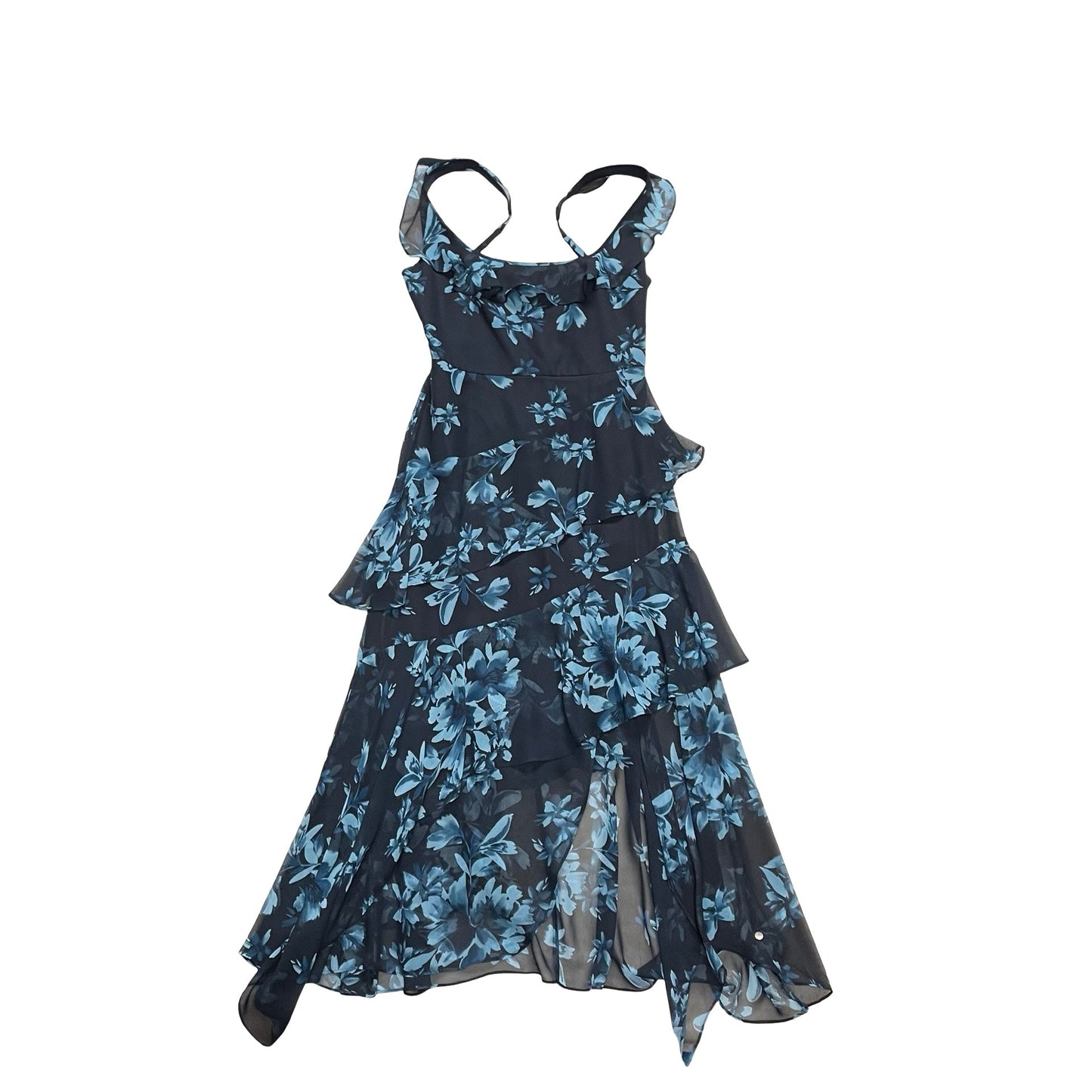 Dress Party Long By Bcbgmaxazria In Blue, Size:4