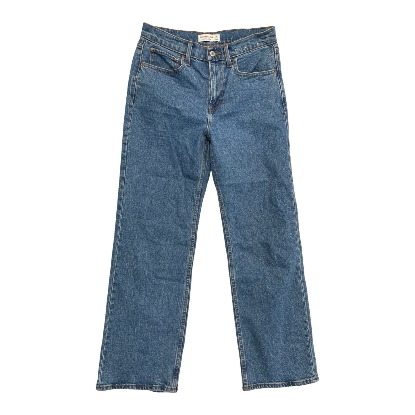 Jeans Wide Leg By Abercrombie And Fitch In Blue Denim, Size:6