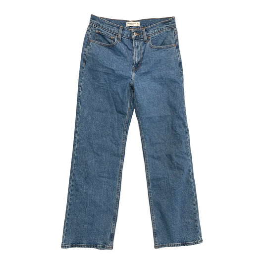 Jeans Wide Leg By Abercrombie And Fitch In Blue Denim, Size:6