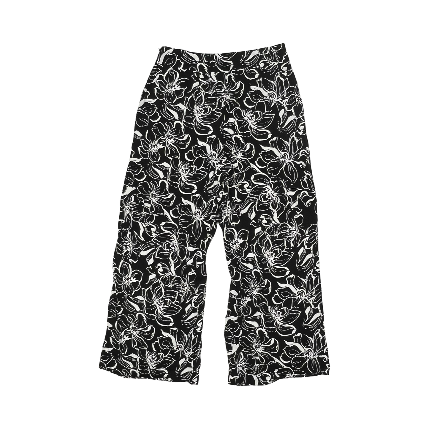 Pants Wide Leg By White House Black Market In Black & White, Size:8P
