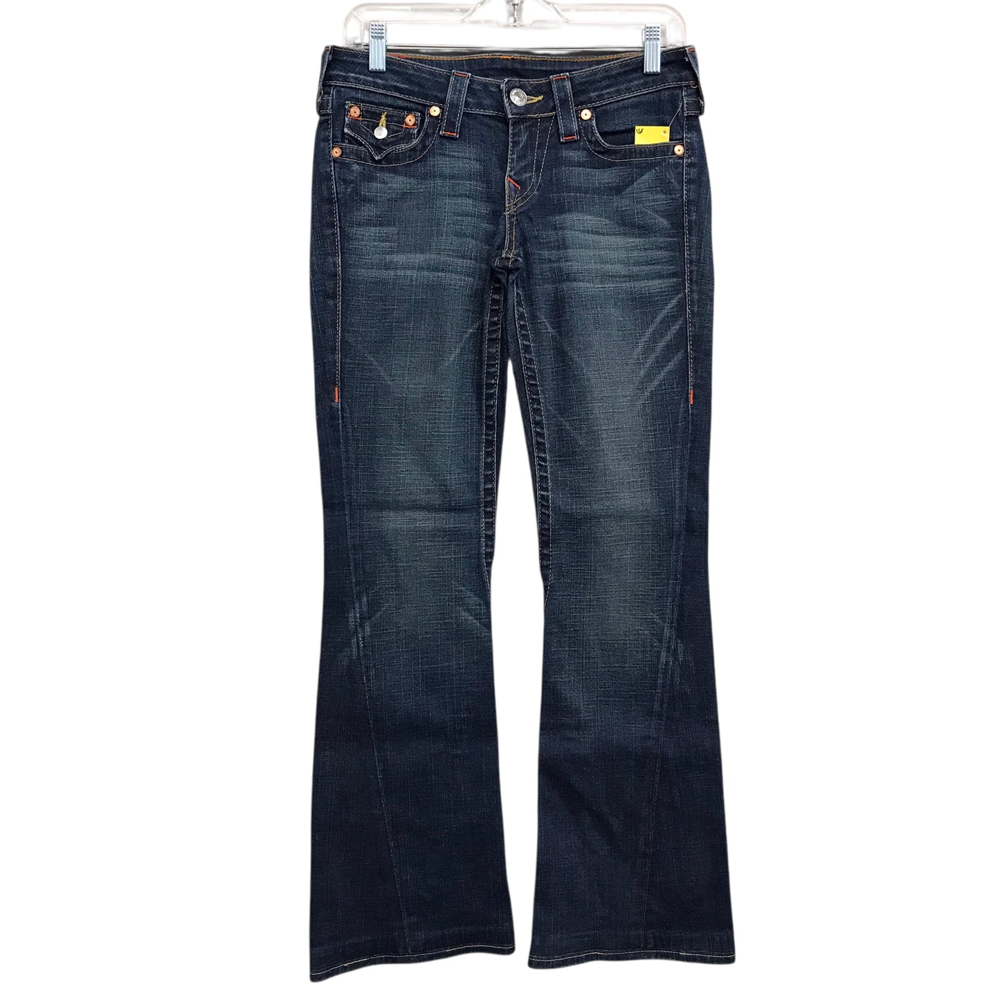 Jeans Boot Cut By True Religion In Blue Denim, Size:4