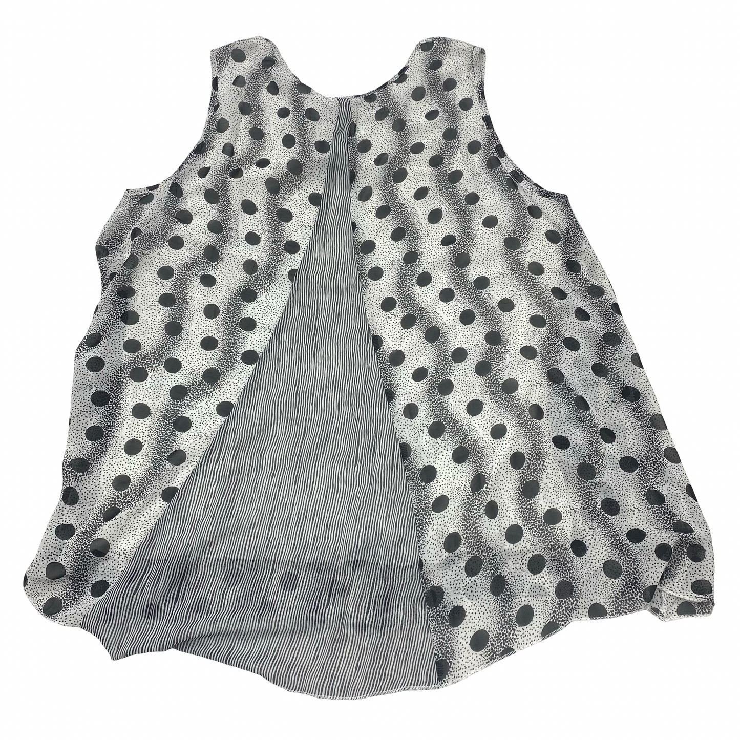 Top Sleeveless By PAPA In Polkadot Pattern, Size:Xxl