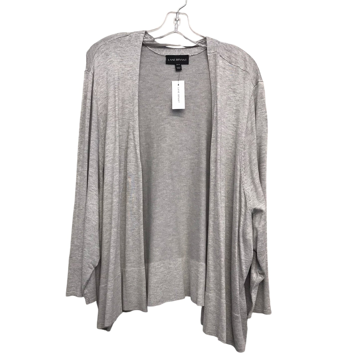 Sweater Cardigan By Lane Bryant In Grey, Size:4X