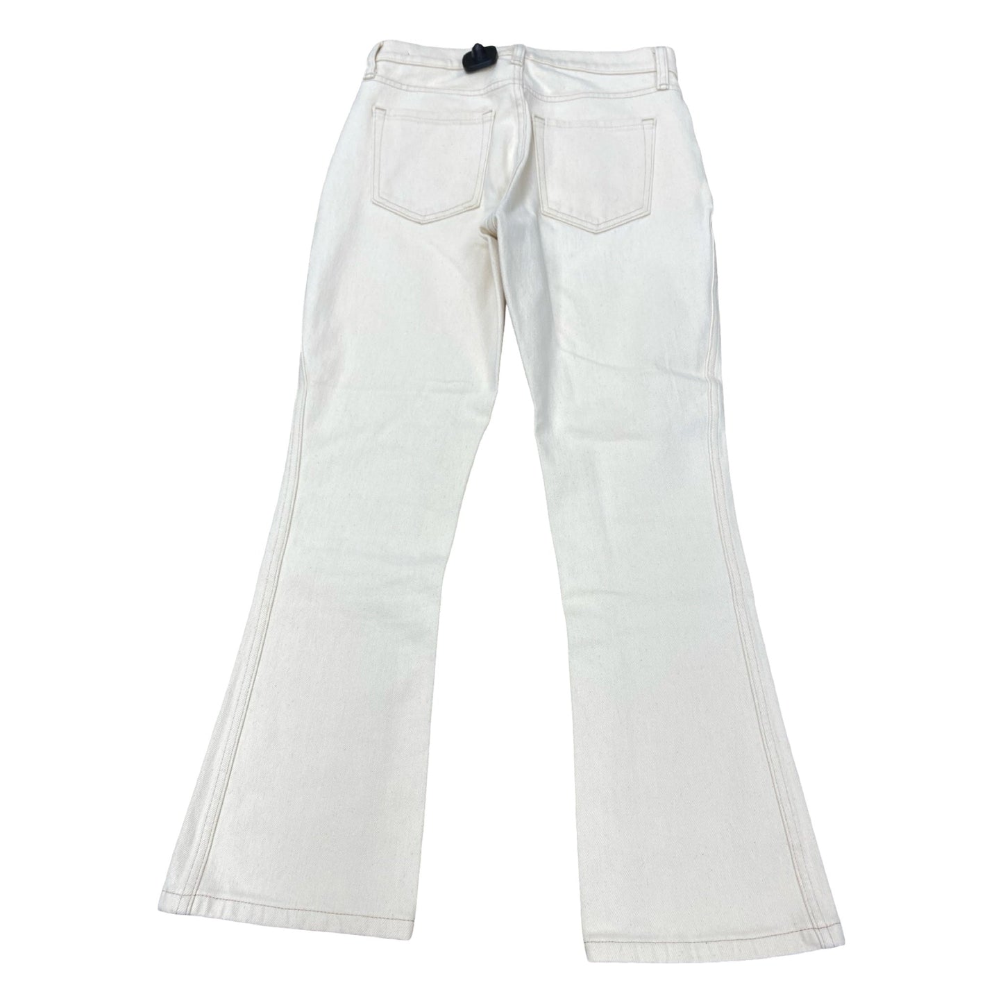 Jeans Boot Cut By Banana Republic In Cream Denim, Size:2