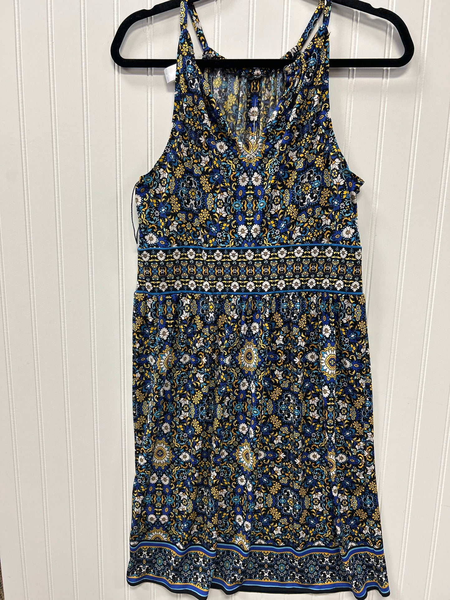 Dress Casual Midi By London Times In Blue, Size:M