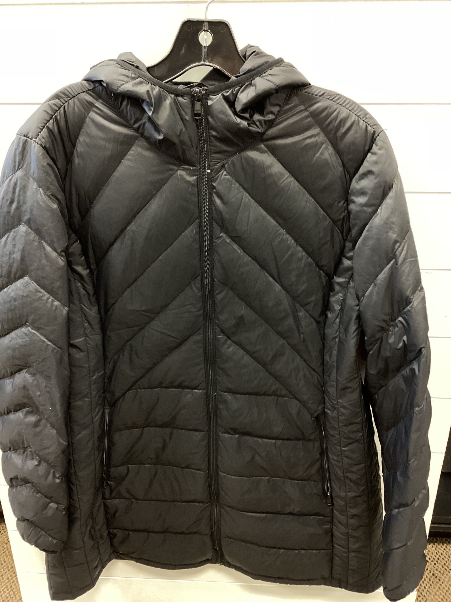 Jacket Puffer & Quilted By London Fog In Black, Size:Xl