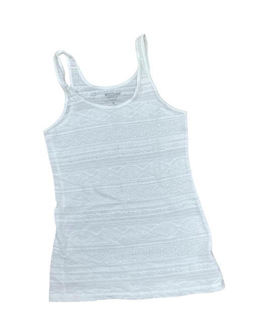 Tank Top By Mossimo In White, Size:S