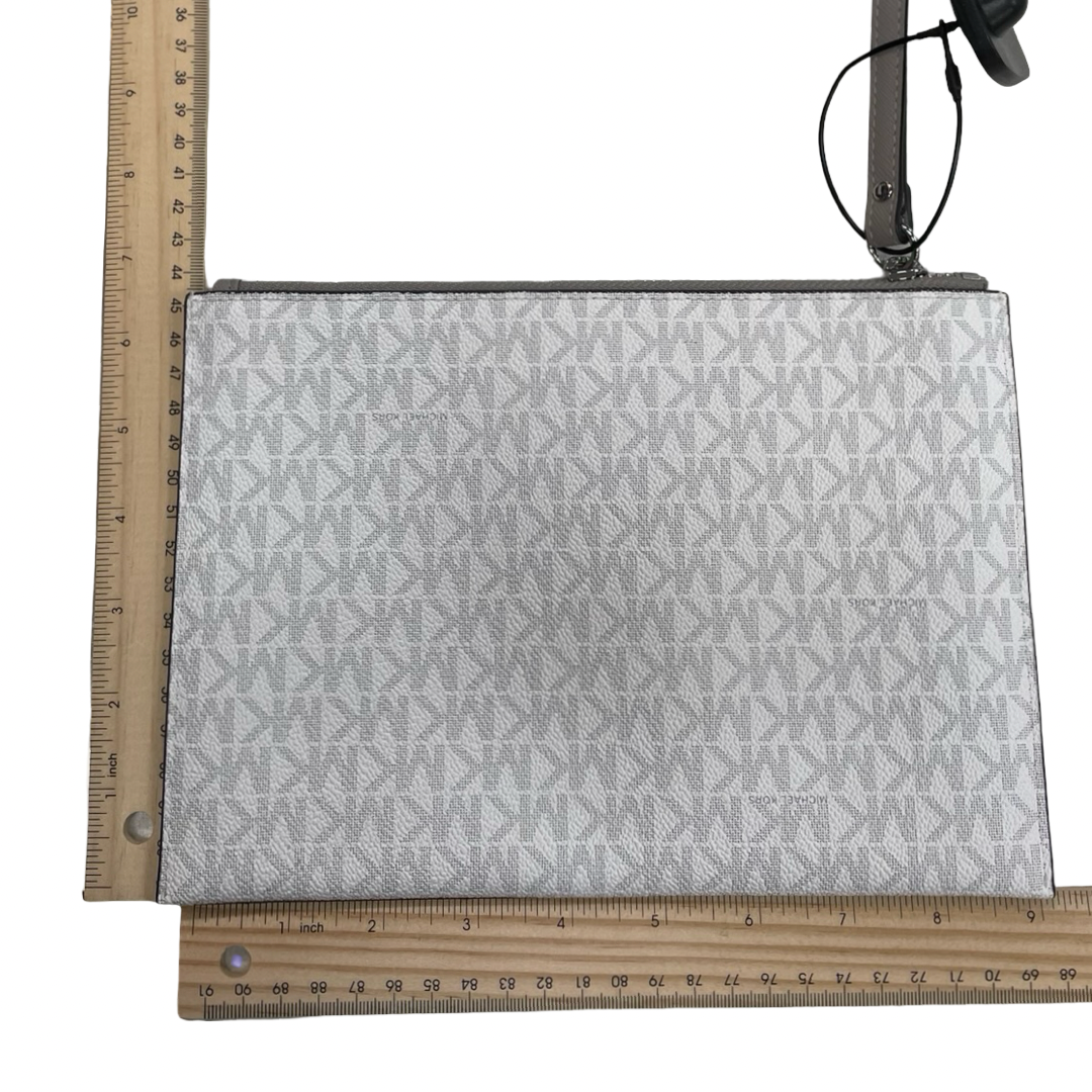 Wristlet Designer By Michael Kors In Grey & White, Size:Large