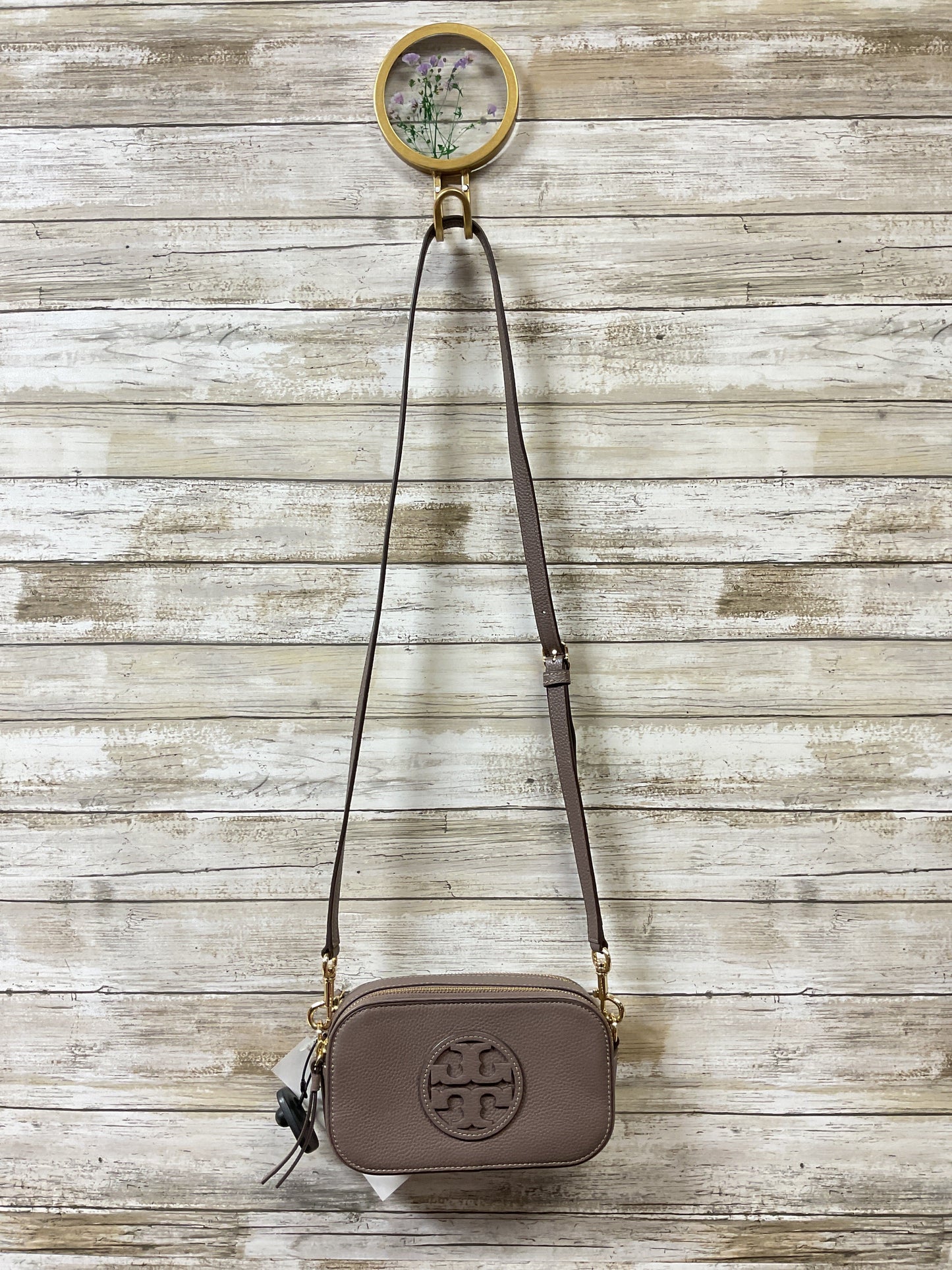 Crossbody Designer By Tory Burch In Mauve, Size:Small