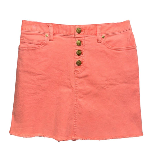 Kooper Skirt Papaya Punch Designer By Lilly Pulitzer In Orange, Size: 6