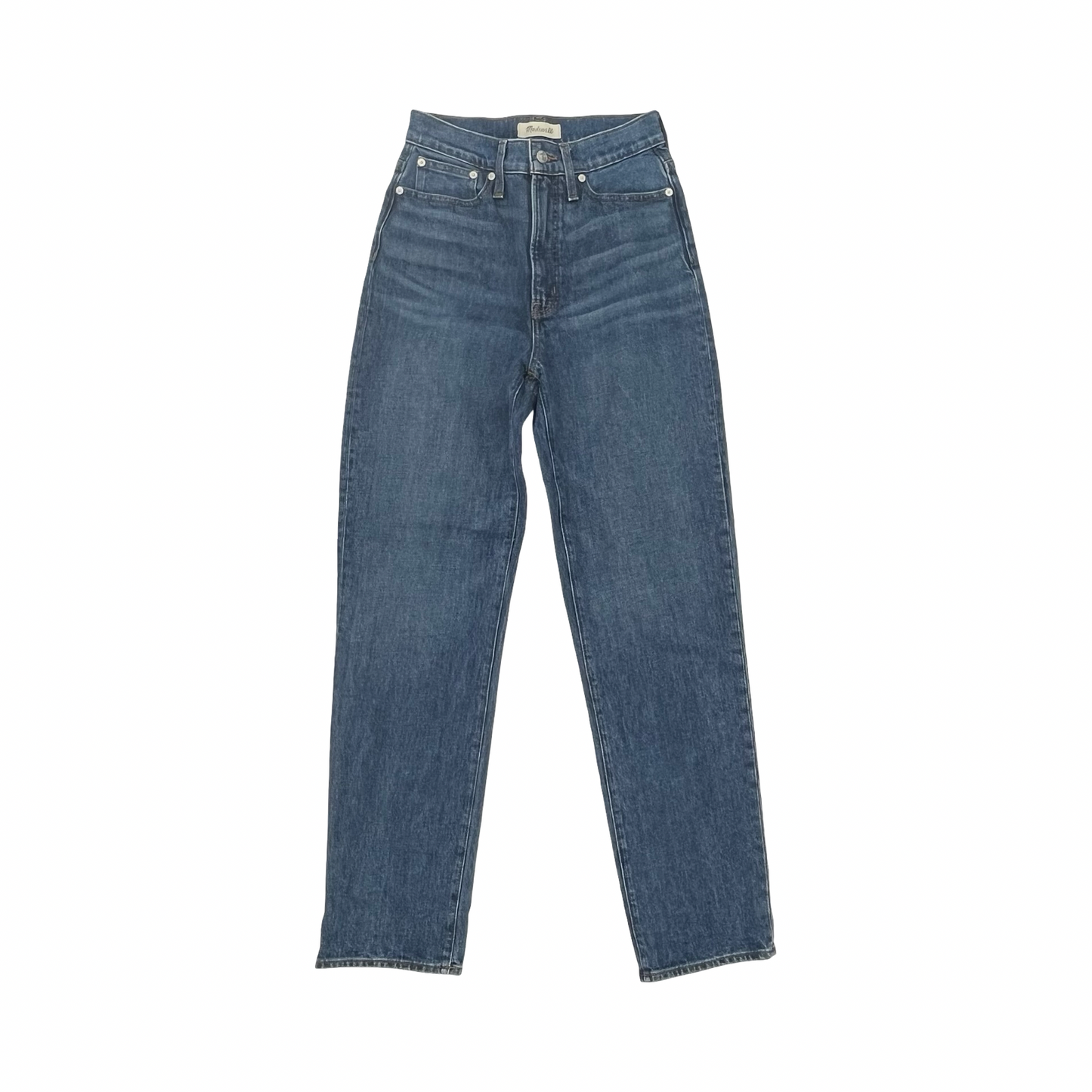 Jeans Straight By Madewell In Blue Denim, Size:2