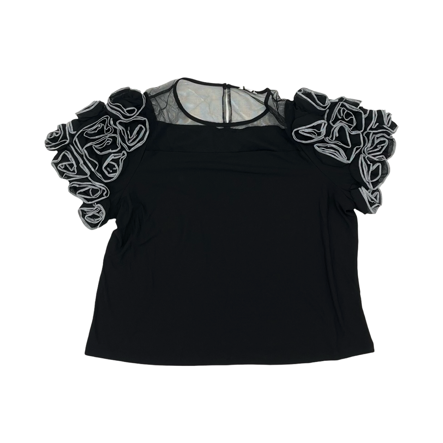 Blouse Ss By Cato In Black, Size:Xl