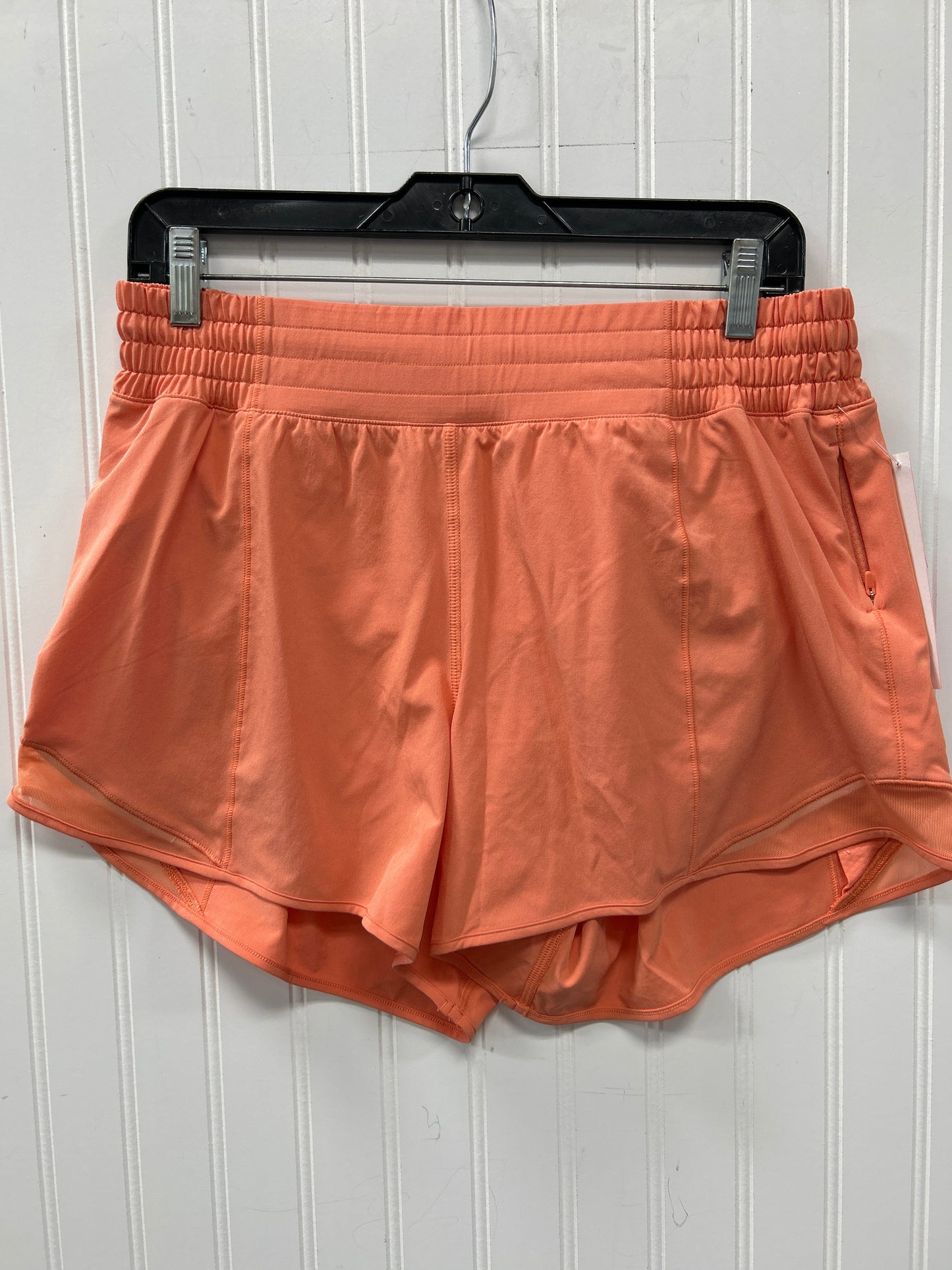 Athletic Shorts By Lululemon In Peach, Size:10