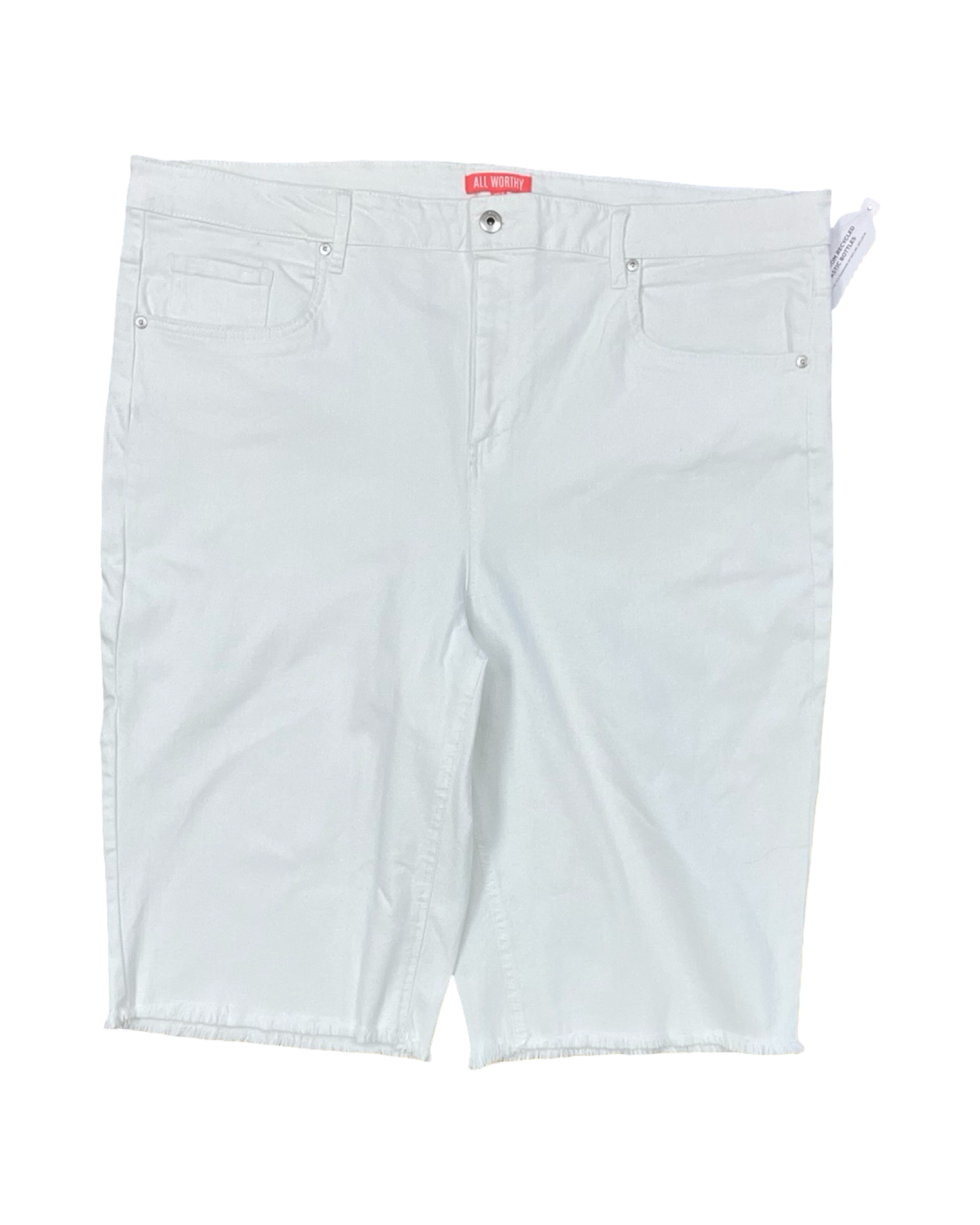 Shorts By Clothes Mentor In White, Size:22