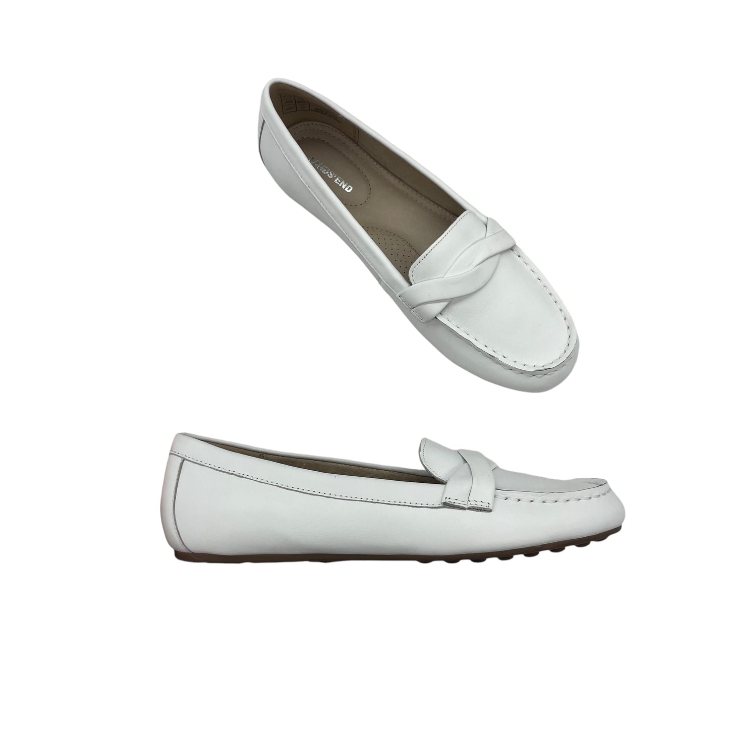 Shoes Flats By Lands End In White, Size:8