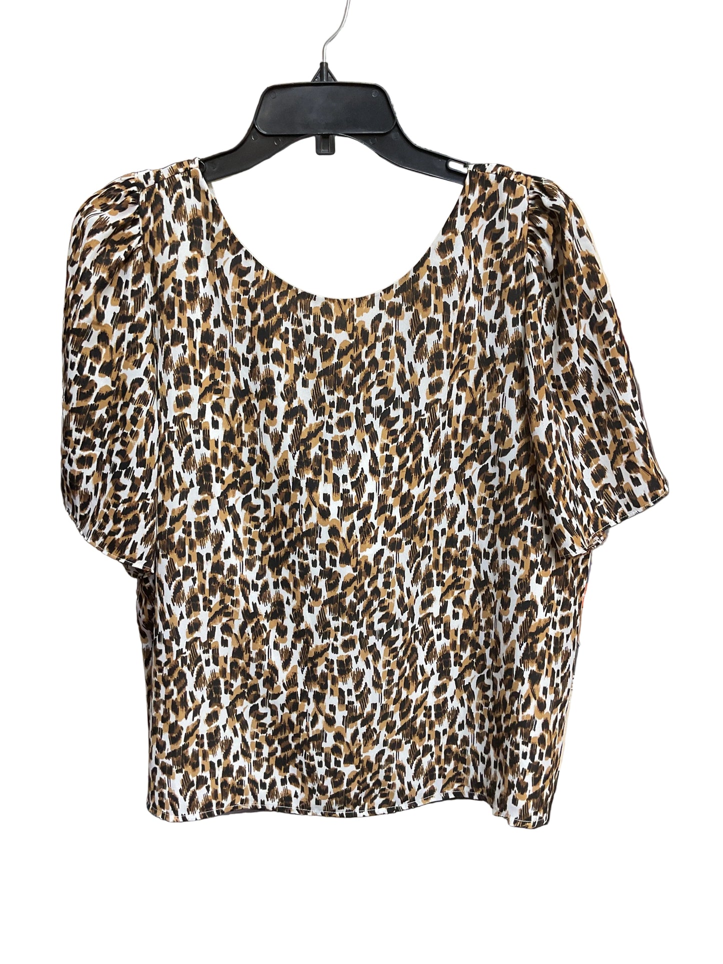 Top Ss By Banana Republic In Animal Print, Size:L