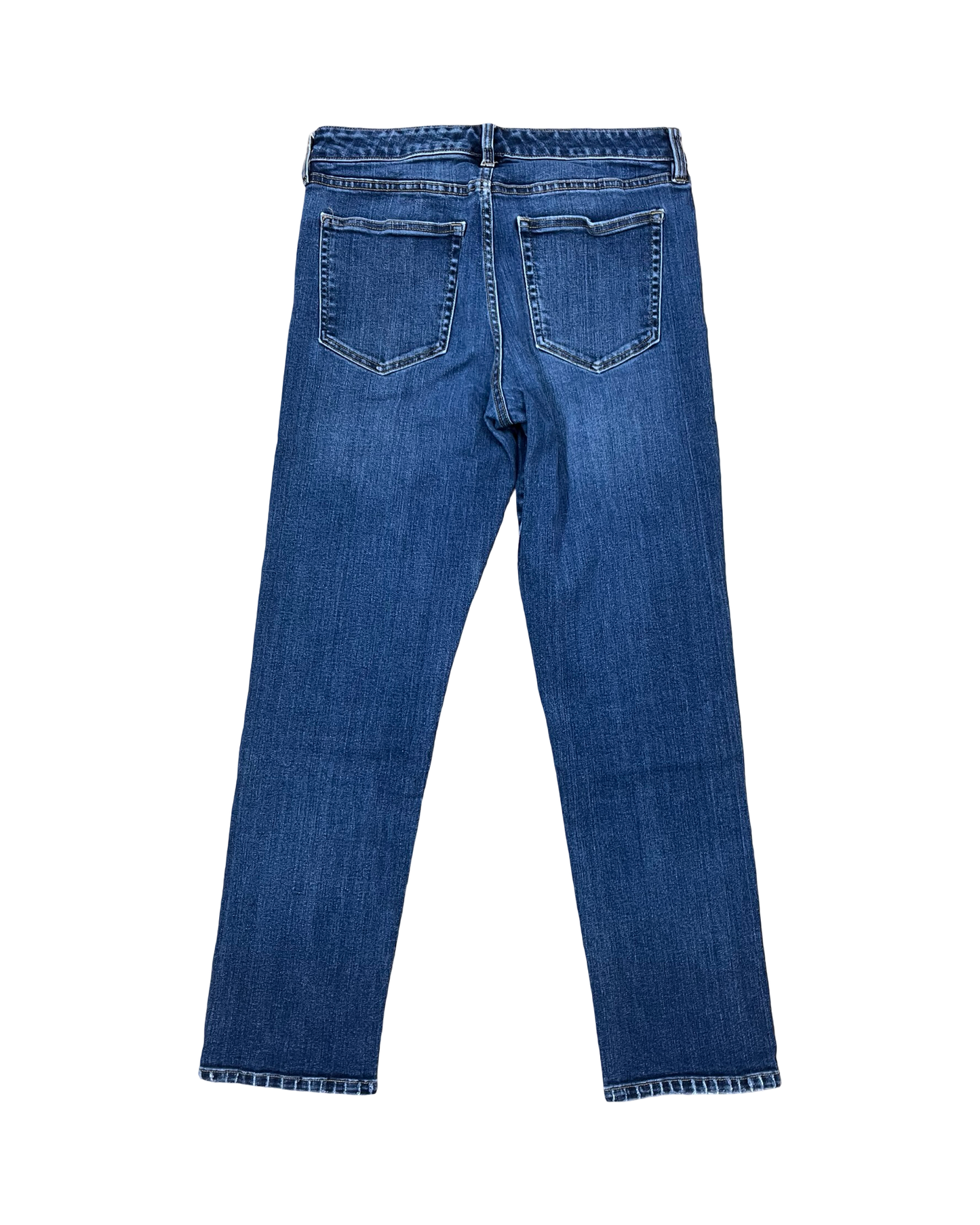 Jeans Straight By Liverpool In Blue Denim, Size:10
