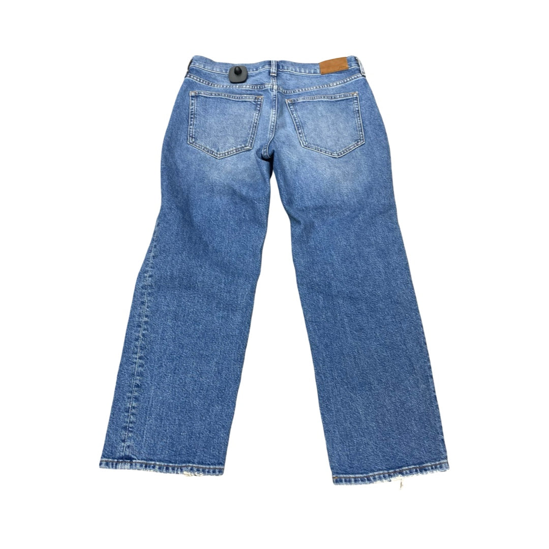 Jeans Straight By J. Crew In Blue Denim, Size:6P